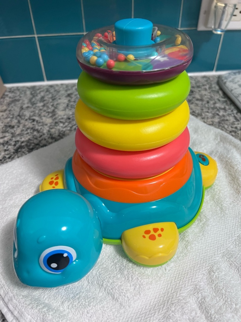 Kidoozie Bump Around Stacking Turtle musical learning toy